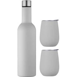 Avanti Wine Travellers Set - Dove Grey