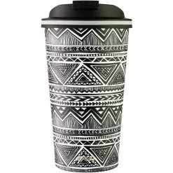 Avanti Go Cup Reusable Coffee Cup 410ml (12oz) - Tribal