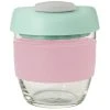 Avanti Glass Gocup Reusable Coffee Cup 236ml - Pink/mint/grey