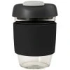 Avanti Glass Gocup Reusable Coffee Cup 355ml - Black/char/grey
