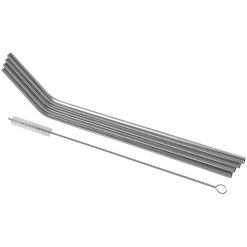 Avanti Stainless Steel Straws With Cleaning Brush