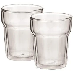 Avanti Nove Twin Wall Glass 2 Pc Set - 250ml