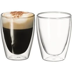 Avanti Caffe Twin Wall Glass Set Of 2 - 250ML