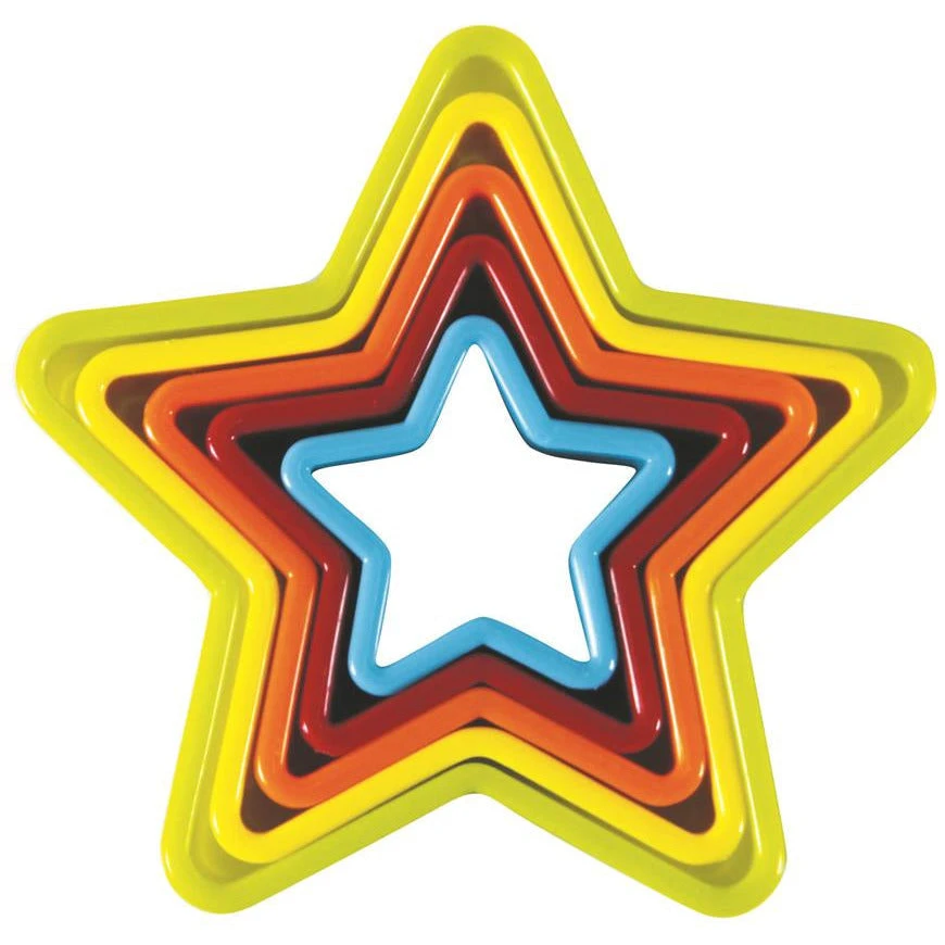 Avanti Star Cookie Cutters Set Of 5 - Multi Coloured