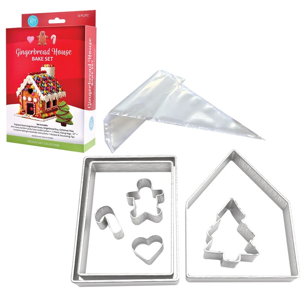 R And M 7 Piece Gingerbread House Bake Set