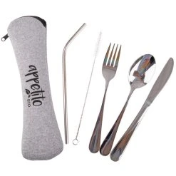 Appetito Travellers Cutlery Set Stainless Steel - 5 Piece Set