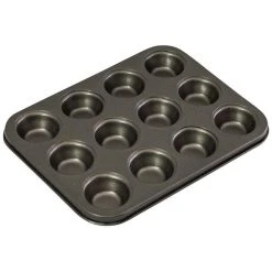 BAKEMASTER Mini Muffin Pan - 12 Cup 26cm X 20cm