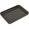 BAKEMASTER Loose Base Rectangular Quiche Pan - 31cm X 21cm X 3.5cm