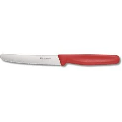 Victorinox Steak And Tomato Knife Round Tip Wavy Edge - 11cm