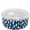 Ladelle Abode Ink Blue Dashes 16cm Microwave Food Bowl