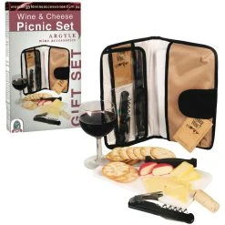 Argyle Wine And Cheese Picnic Set