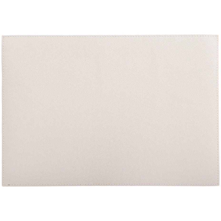 Maxwell And Williams Table Accents Leather Look Cowhide Placemat 43x30cm Ivory