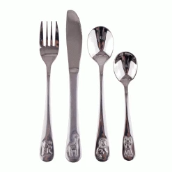 D Line D.Line 4 Pce 18/10 Kidfs Cutlery Set - Zoo