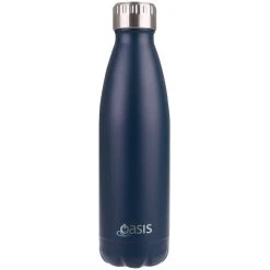 Oasis Drink Bottle 500ml Stainless Steel Double Wall Insulated - Matte Navy