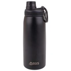 Oasis Insulated Sports Bottle Screw Cap 780ml Black
