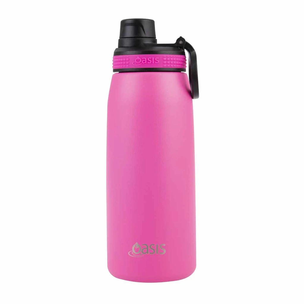 Oasis Insulated Sports Bottle Screw Cap 780ml Neon Pink