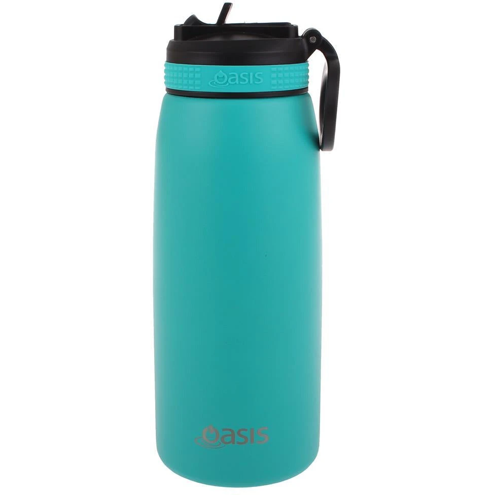 Oasis Insulated Sports Bottle Sipper Straw 780ml Torquoise