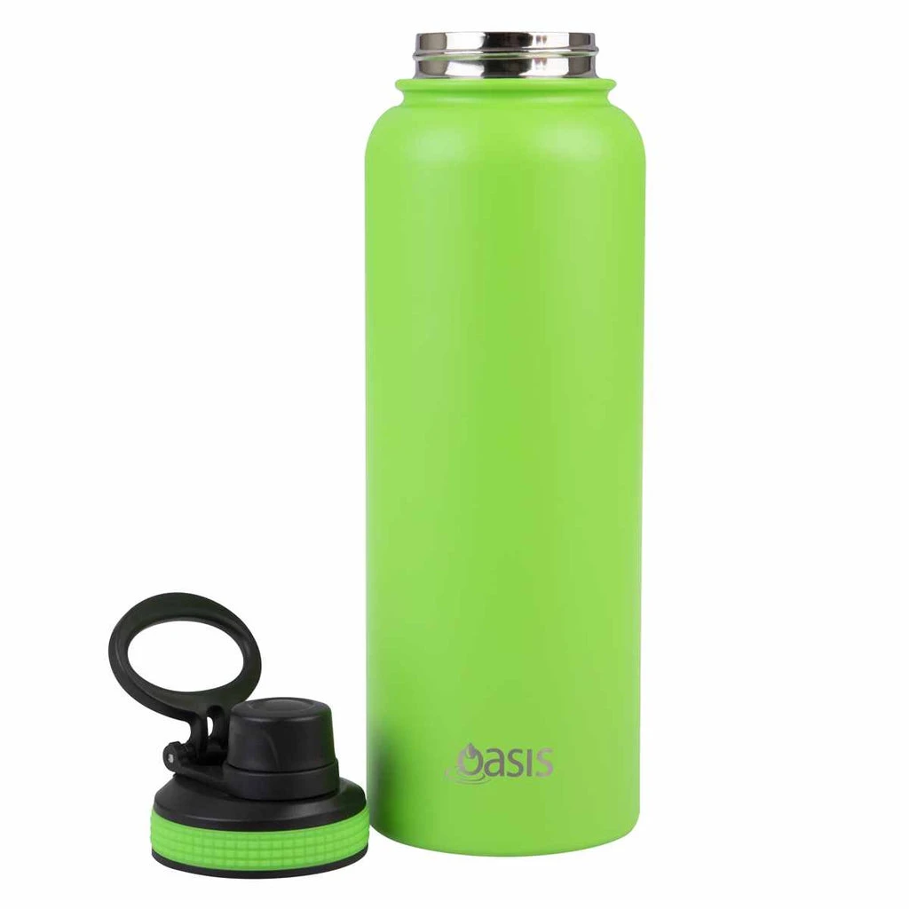 Oasis Insulated Challenger Bottle With Screw Cap 1.1L Neon Green - Image 3