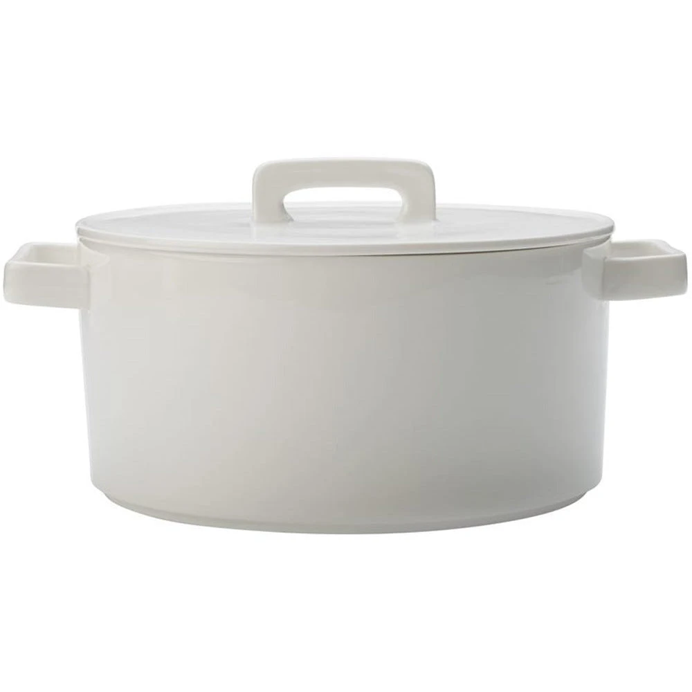 Maxwell And Williams Epicurious Round Casserole 2.6 Litre - White