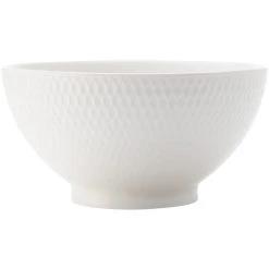 Maxwell And Williams White Basics Diamonds Rice Bowl 12.5cm