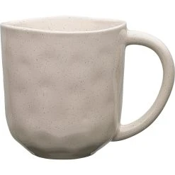 Ecology Speckle Straight Mug 400ml Oatmeal