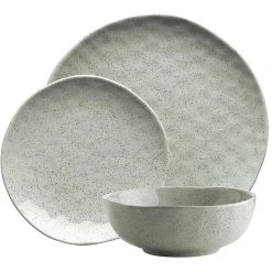 Ecology Speckle Dinner Set 12 Piece - Duck Egg Blue