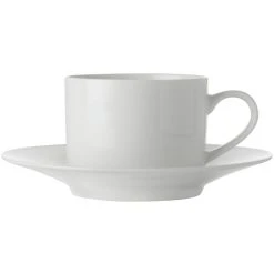 Maxwell And Williams White Basics Straight Cup And Saucer 250Ml