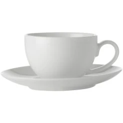 Maxwell And Williams White Basics Coupe Demi Cup And Saucer 100Ml