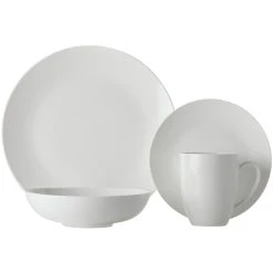 Maxwell And Williams White Basics Fitzrovia Coupe Dinner Set 16pce Set