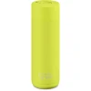 Frank Green Ultimate Ceramic Reusable Bottle Push Button Lid 20oz - Neon Yellow