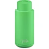 Frank Green 34oz Reusable Bottle - Push Button Lid - Neon Green