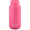 Frank Green 34oz Reusable Bottle - Push Button Lid - Neon Pink