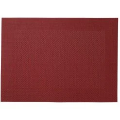 Maxwell And Williams Placemat Wide Border 45cm X 30cm - Red