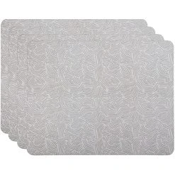 Maxwell And Williams Ripple Cork Back Placemat 34x26.5cm Set Of 4 Gift Boxed