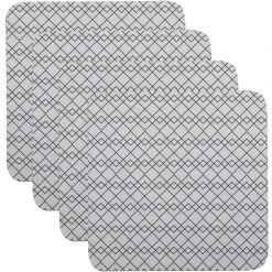 Maxwell And Williams Semaphore Cork Back Coaster 10.5cm Set Of 4 Gift Boxed