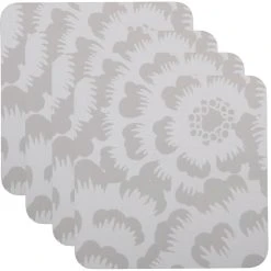 Maxwell And Williams Gerbera Cork Back Coaster 10.5cm Set Of 4 Gift Boxed