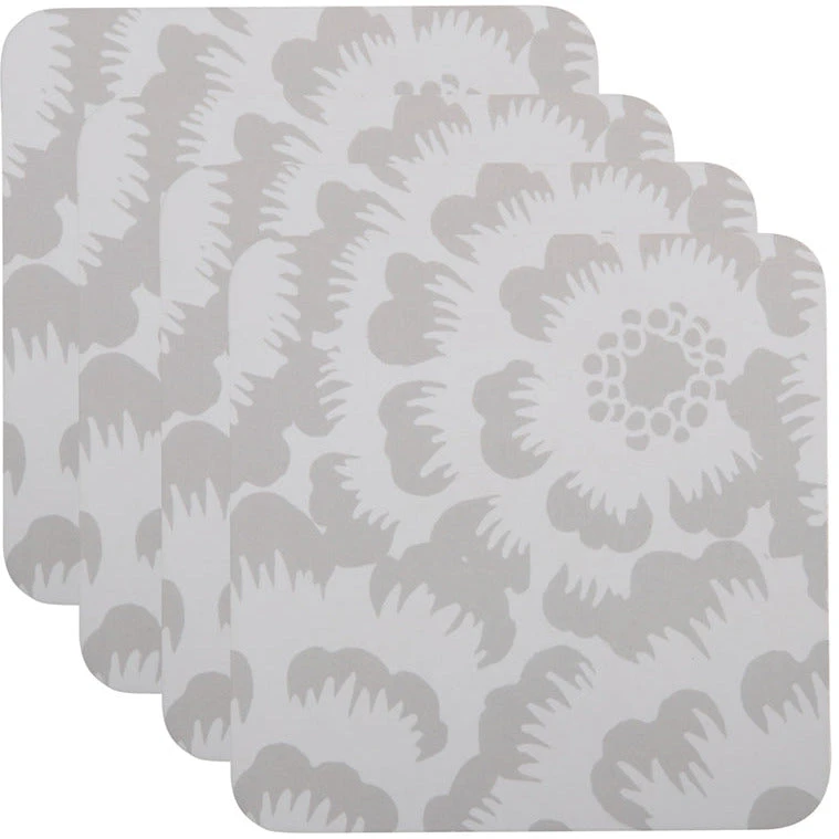 Maxwell And Williams Gerbera Cork Back Coaster 10.5cm Set Of 4 Gift Boxed