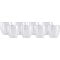 Maxwell And Williams Blend Double Wall Cup 250ml Set Of 8
