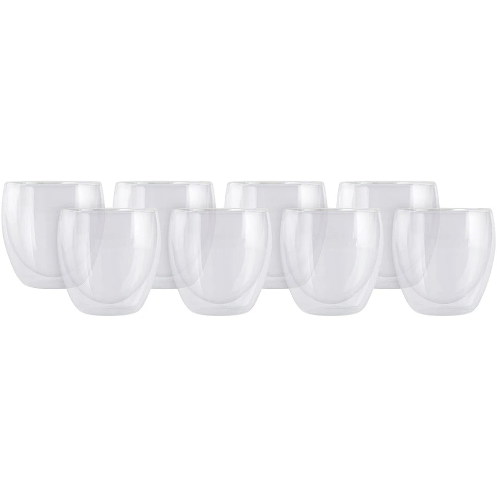 Maxwell And Williams Blend Double Wall Cup 250ml Set Of 8