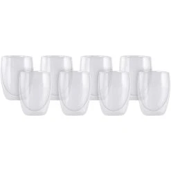 Maxwell And Williams Blend Double Wall Cup 350ml Set Of 8
