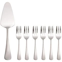 Maxwell And Williams Madison Cake Server And Fork - 7 Piece Set