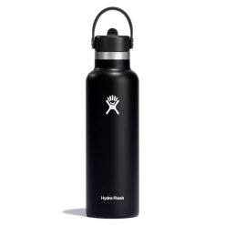 Hydro Flask 21oz Standard Mouth Straw Lid - Black