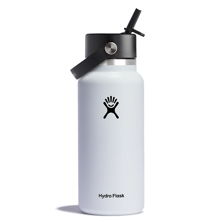 Hydro Flask 32oz Wide Mouth Straw Lid - White