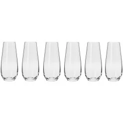 Krosno Harmony Stemless Flute 230ml - 6 Piece Set