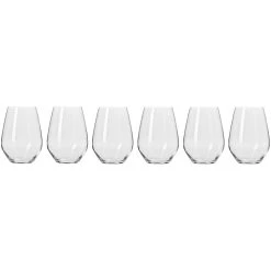 Krosno Harmony Stemless Wine Glass 540ml - 6 Piece