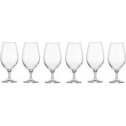 Krosno Harmony Beer Glass 400ml - 6 Piece