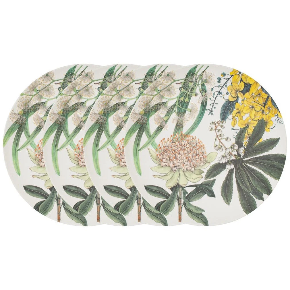 Maxwell And Williams The Blck Pen Golden Summer Bamboo Plate 27cm Set Of 4