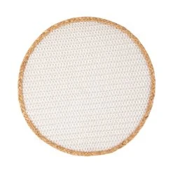 Maxwell And Williams Table Accents Placemat 38cm Round White Natural
