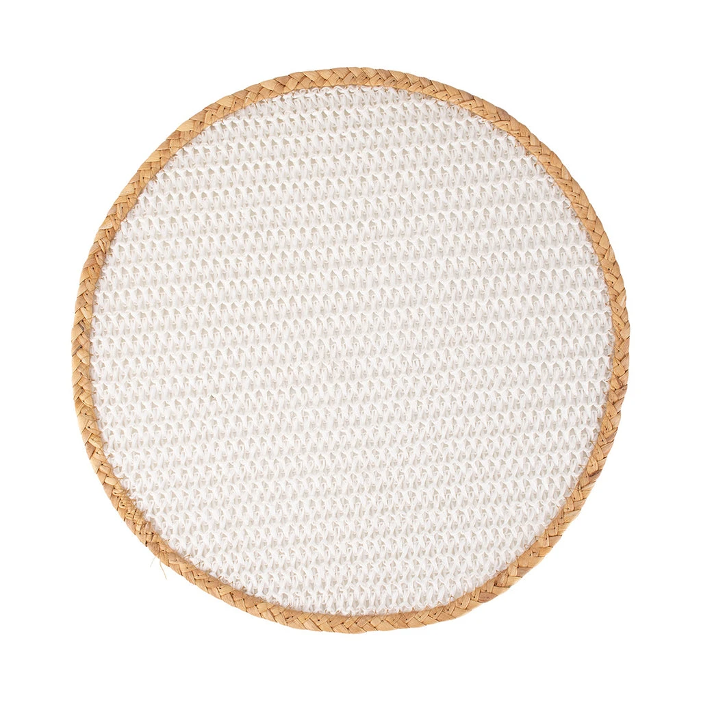 Maxwell And Williams Table Accents Placemat 38cm Round White Natural