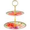 Maxwell And Williams Teas And Cs Dahlia Daze 2 Tiered Cake Stand Sky Gift Boxed
